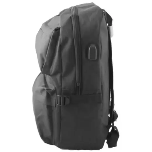 Comet Laptop Backpack & USB Port Black Side USB